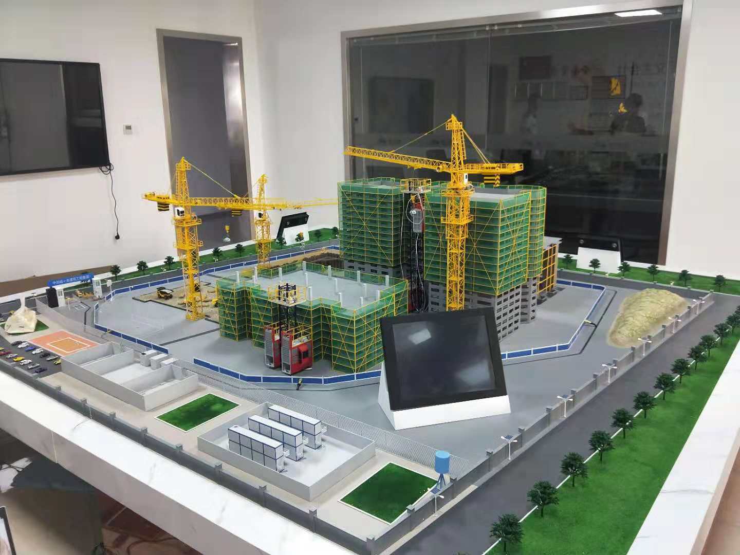 伊宁县建筑施工场景模型